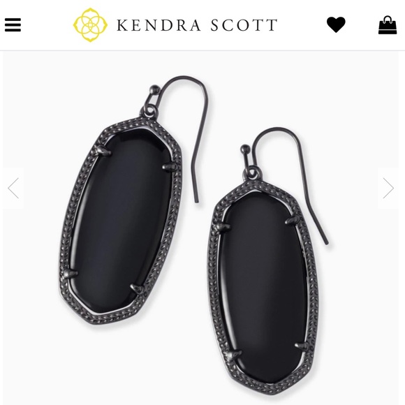 kendra scott black earrings drop